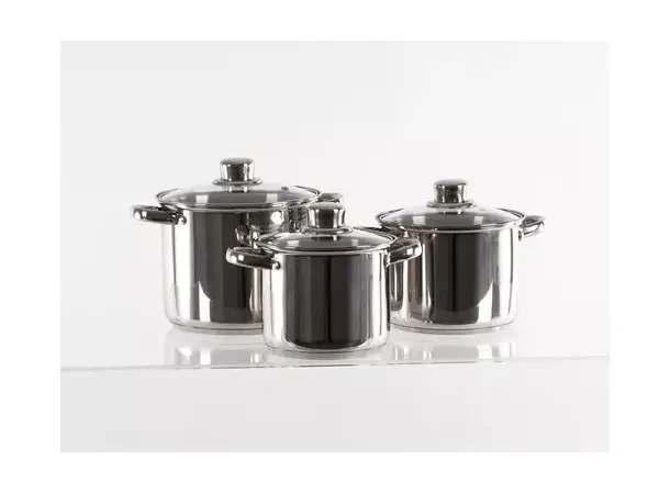 Camp4 kasserollesett med glasslokk | Caravan.no