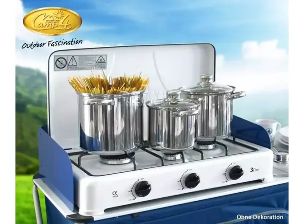 Camp4 kasserollesett med glasslokk | Caravan.no