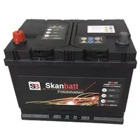 Fritidsbatteri SkanBatt 12V 80AH inkl. luftslange