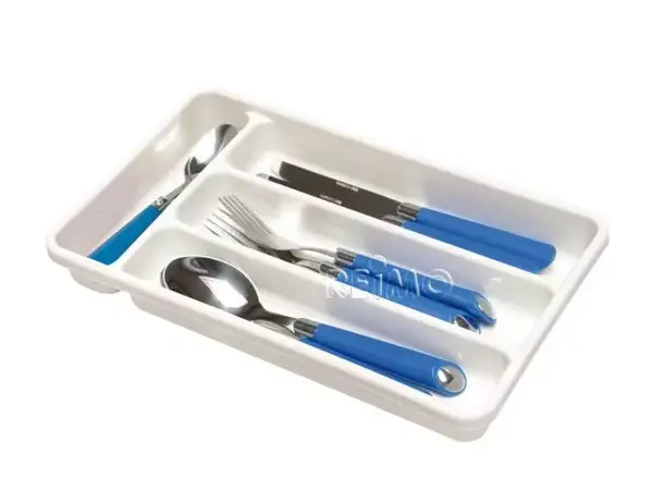 Camp4 bestikkskuff i plast hvit | Caravan.no