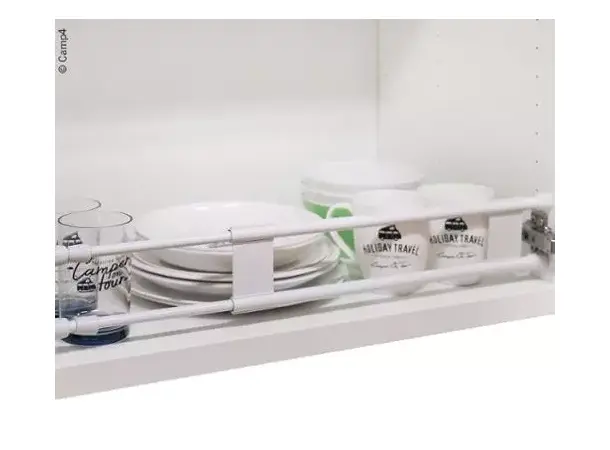 Camp4 dobbelstang til skap 41 - 71 cm – Hvit | Caravan.no