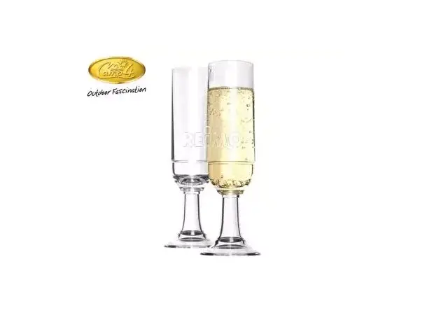 Camp4 Champagneglass St Tropez – Sett med 2 stk | Caravan.no