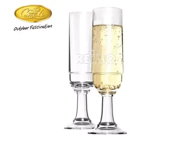 Camp4 Champagneglass St Tropez – Sett med 2 stk | Caravan.no