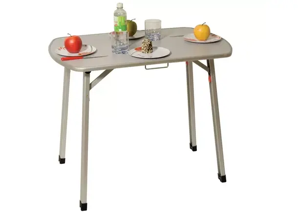 Camp4 campingbord lys grå – 90x60x74 cm | Caravan.no