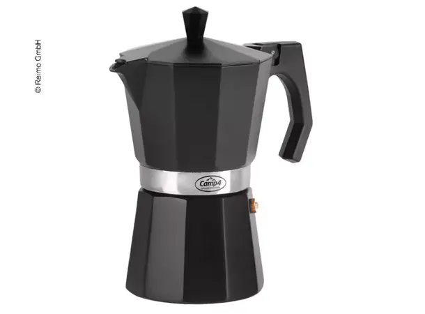 Camp4 espressokoker 300 ml svart – Til 6 kopper | Caravan.no