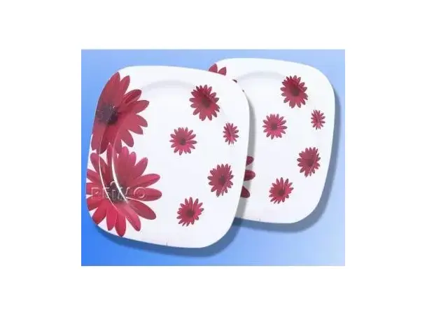 Camp4 tallerkensett Red flower Sett med 2 stk 