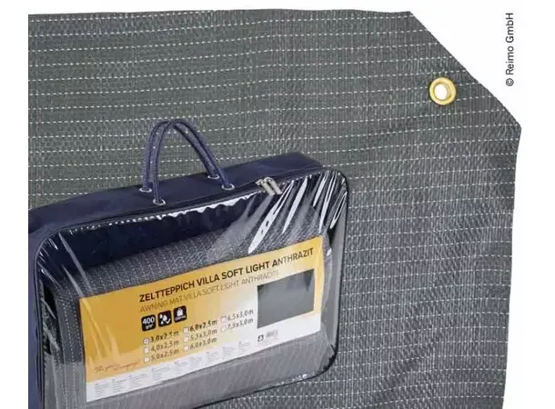 Camp4 teltmatte Villa Soft Light 3x6,5 m Antrasitt 