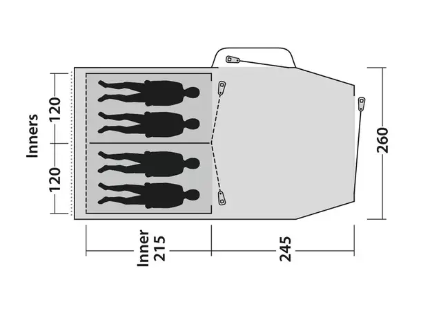 Campingtelt Springwood 4SG – For 4 personer | Caravan.no