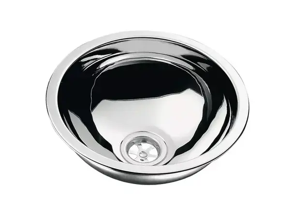 Can vask Ø29 i rustfritt stål – Ø29 x H12 cm | Caravan.no