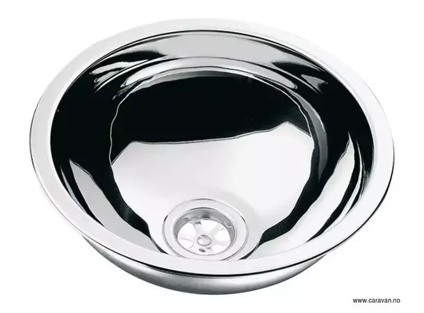 Can vask Ø29 i rustfritt stål – Ø29 x H12 cm | Caravan.no