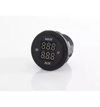 Carbest dobbel voltmeter For kjøretøy- og bodelsbatteri