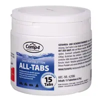 Camp4 sanitærkjemi 15 tabletter til kjemisk toalett