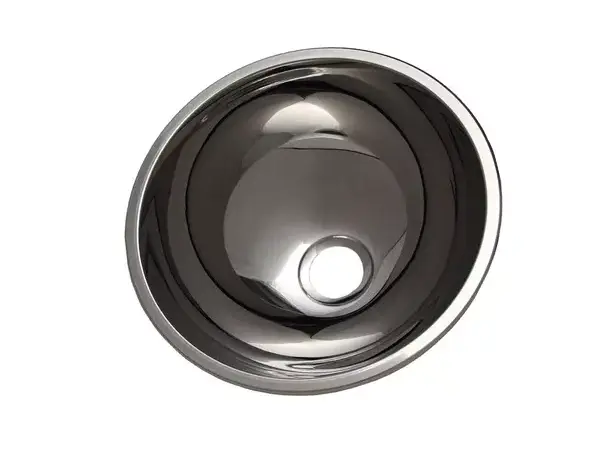 Can vask Ø30 i rustfritt stål – Ø30 x H14 cm | Caravan.no