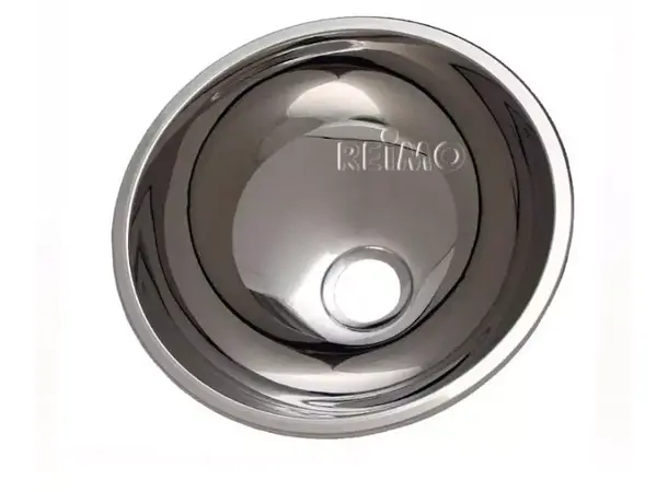 Can vask Ø30 i rustfritt stål – Ø30 x H14 cm | Caravan.no