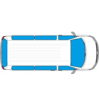 Carbest innvendig termomatte 8-delt Til Renault Trafic II fra 2002-2014