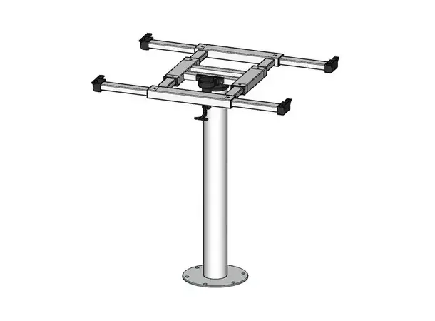 Bordfot med sving 730 mm alu | Caravan.no