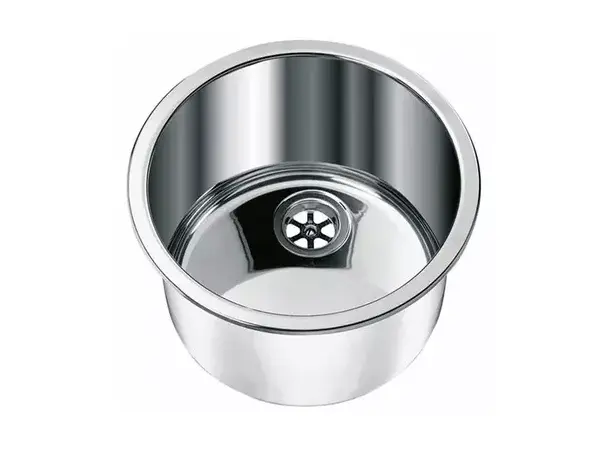 Can vask Ø33 i rustfritt stål – Ø33 x H18 cm | Caravan.no