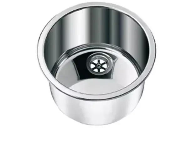 Can vask Ø33 i rustfritt stål – Ø33 x H18 cm | Caravan.no