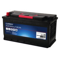 Carbest AGM 100Ah for T5 batteri 353x175x190 mm