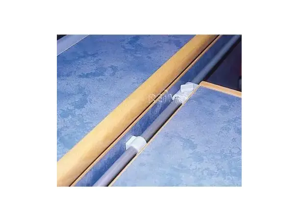Bordglideskinne for veggmontering Bordskinne med midtstopper og låseheis