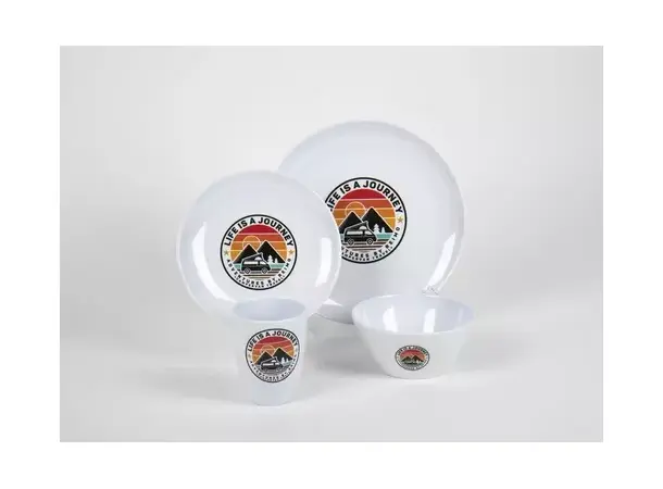 Camp4 melamin servisesett 16 deler | Caravan.no