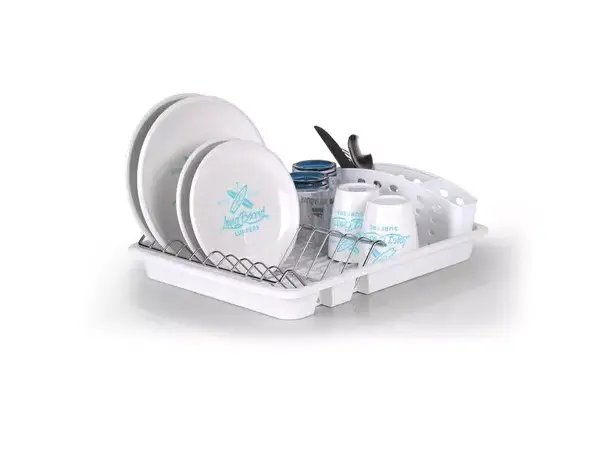 Camp4 oppvaskstativ hvit | Caravan.no