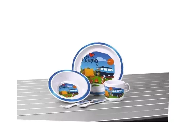 Camp4 melamin barneservisesett 5 deler | Caravan.no