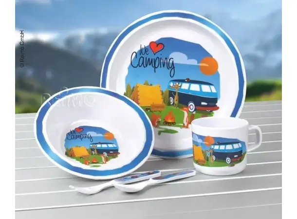 Camp4 melamin barneservisesett 5 deler | Caravan.no