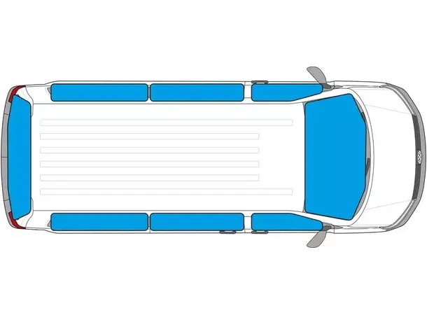 Carbest innvendig termomatte 8-delt Til VW Caddy Maxi fra 2004-2020 