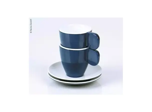 Camp4 melamin espressokopper blå | Caravan.no