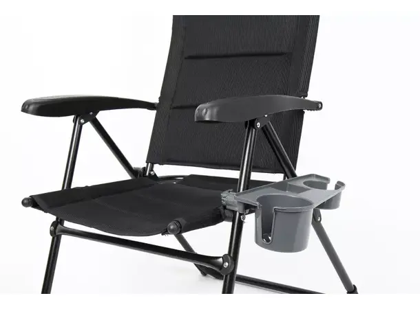 Camp4 sidebord for campingstol svart | Caravan.no