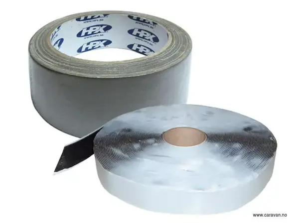 Butyl-tetningstape B35 x H2 mm x L10 m Den smale på bildet. 