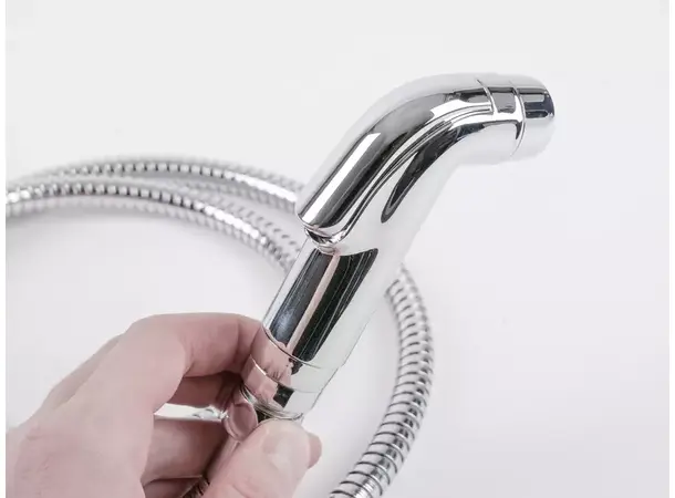 Camp4 dusjsett krom med 150 cm slange inkl. veggfeste 