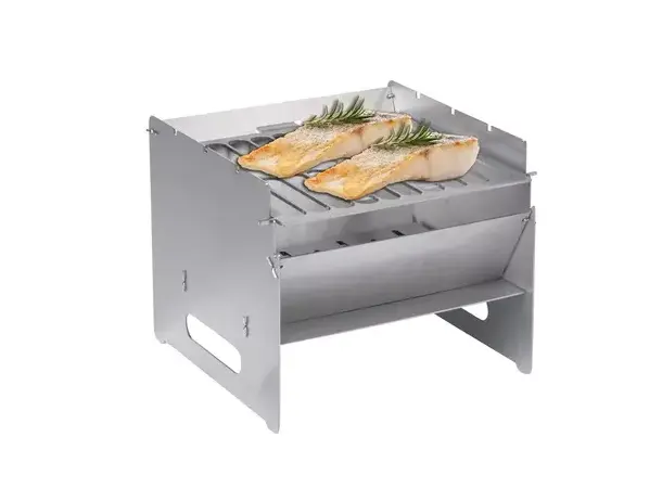 Camp4 sammenleggbar grill – 25x25x22 cm | Caravan.no