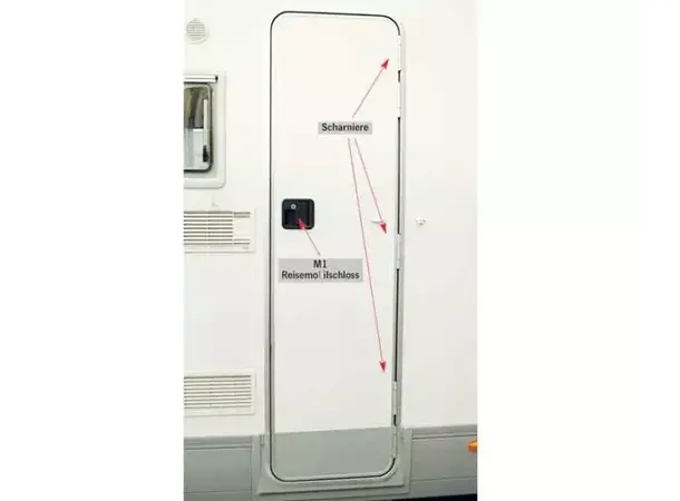 Caravan 2-delt inngangsdør inkl. lås | Caravan.no