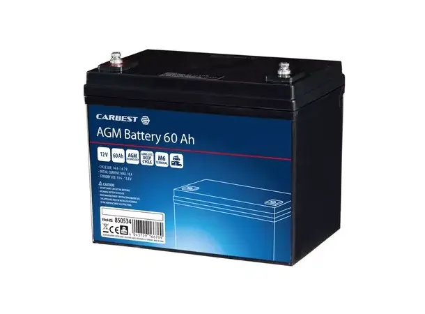 Carbest AGM batteri 60Ah | Caravan.no