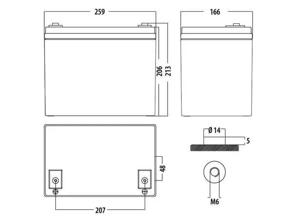 Carbest AGM batteri 60Ah | Caravan.no