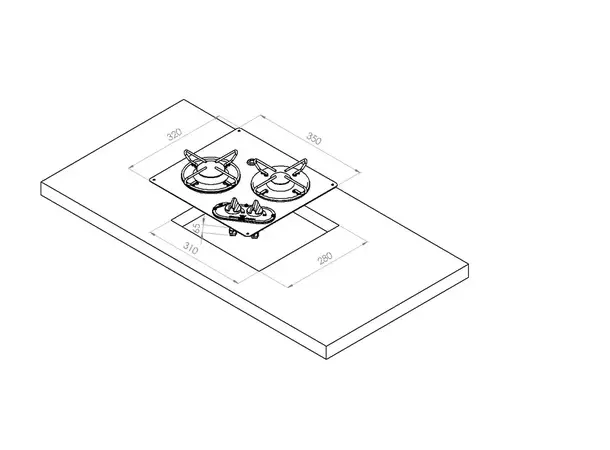 Carbest innfelt koketopp 2-bluss | Caravan.no