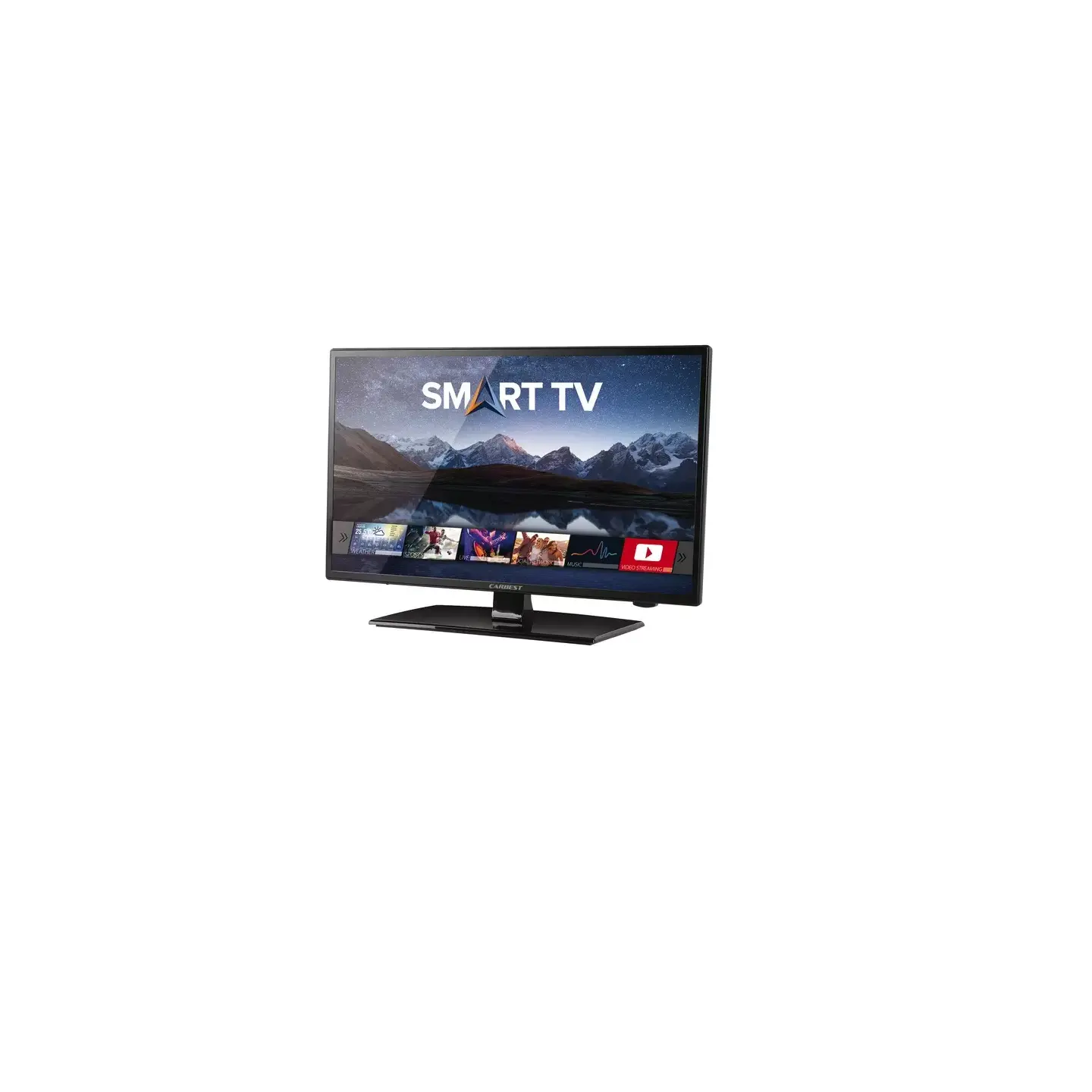 Carbest smart LED-TV 23,6'' Smart-TV, satellitt-TV og internett