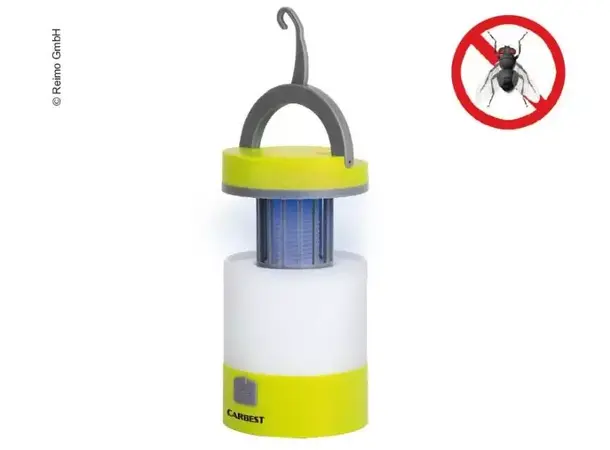 Carbest LED-lampe med insektsbeskyttelse Lades via Micro-USB 