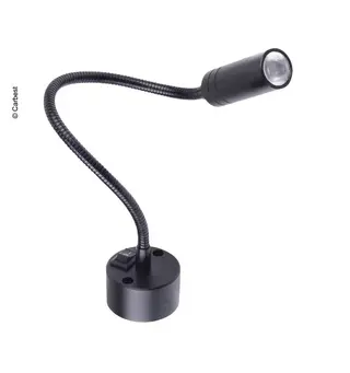 Carbest LED lampe fleksibel Svart, 2W High power, 110 lumen