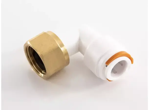 Carbest vinkelkobling 90° Med 1/2" union mutter 