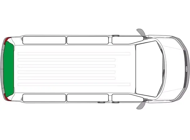 Carbest termomatte til bakluken 2-delt Til Ford Transit fra 2015 