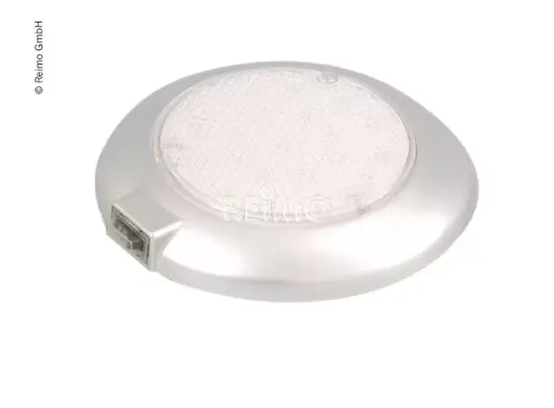 Carbest LED-Lys 12V, grå Ø150 mm 