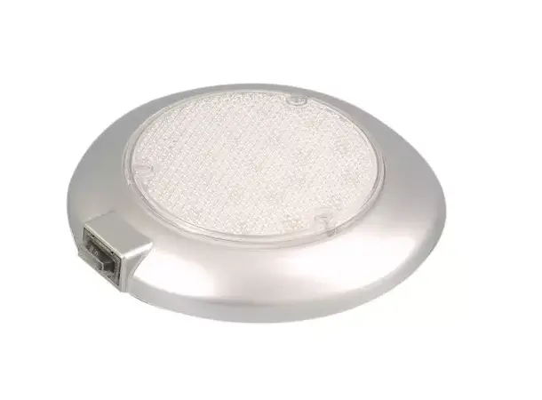 Carbest LED-Lys 12V, grå – Ø150 mm | Caravan.no