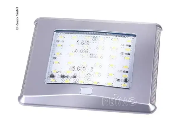 Carbest LED taklampe sølv med bryter 156x124 x13,5 mm 