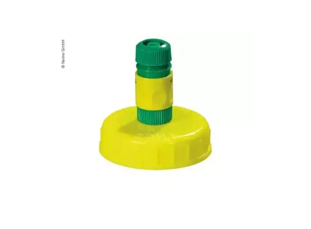 Comet brede hals jerrycan 10-16 liter met kraan wit beugelgreep stop DIN 96