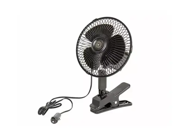 Carbest vifte 12V med klemme | Caravan.no