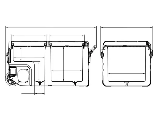 Carbest DualCooler 72 L med hjul 