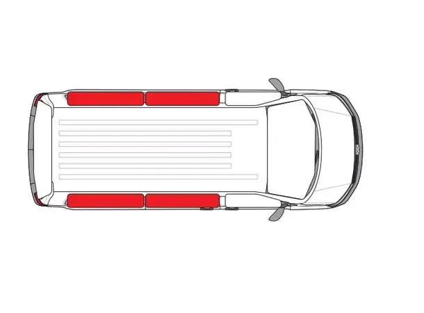 Carbest innvendig termomatte til bodel Til VW T5/T6 lang fra 2003 